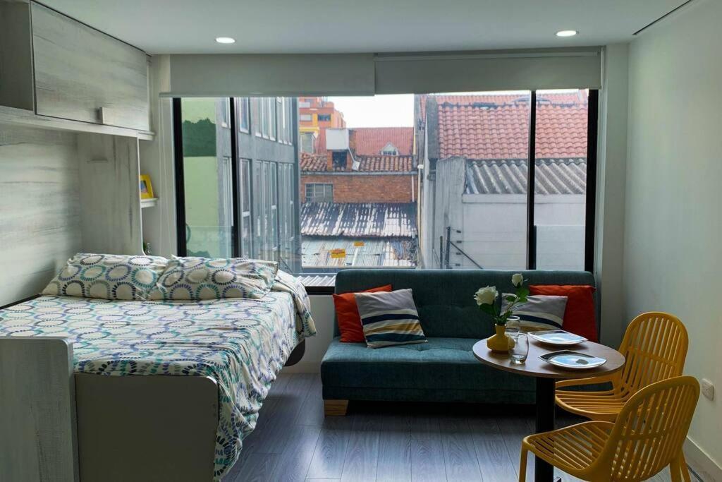 Aptotiv209 - Espectacular Aparta Estudio Tipo Loft - Chapinero - Wifi - Tv * Bogota