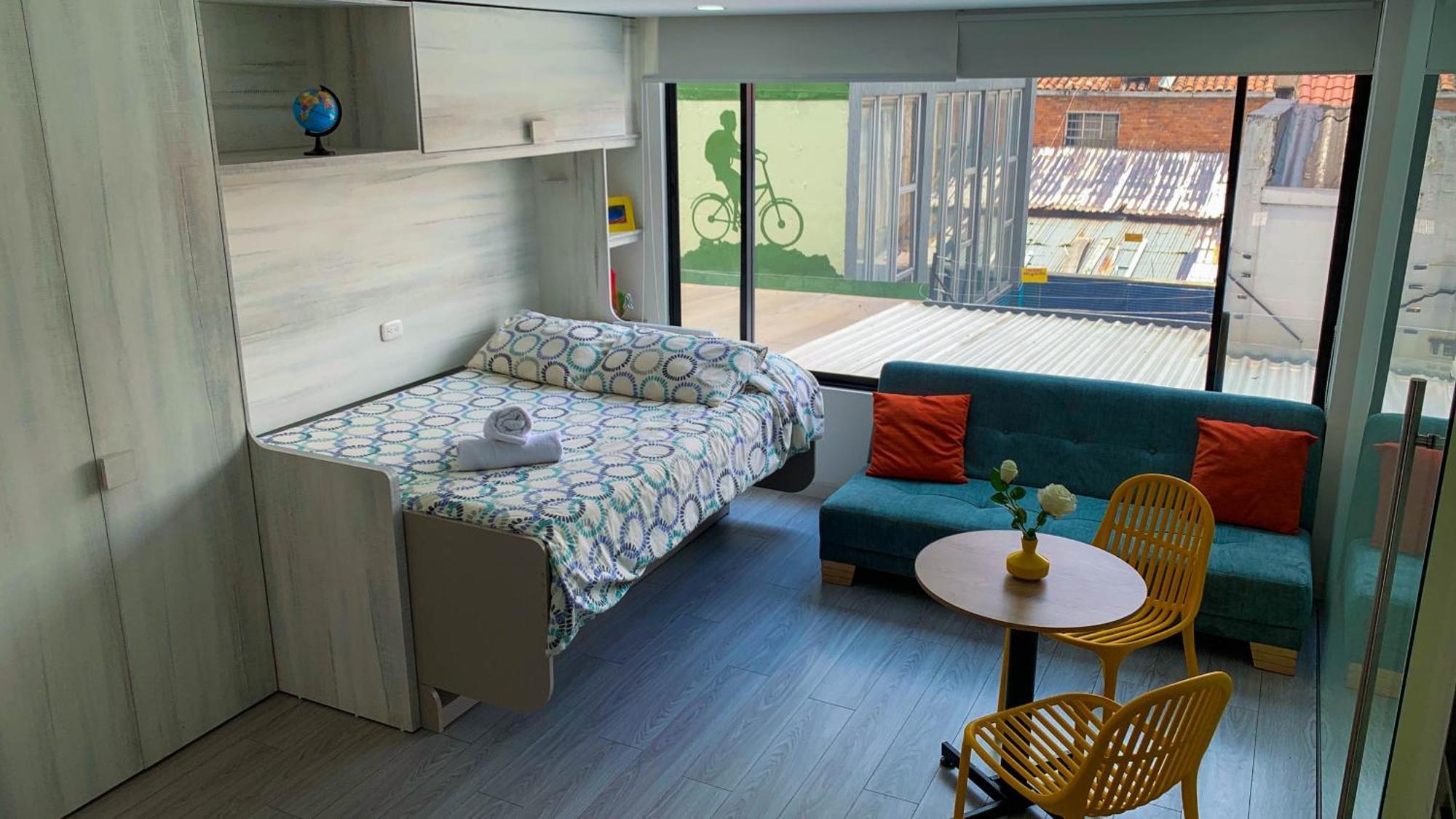 Aptotiv209 - Espectacular Aparta Estudio Tipo Loft - Chapinero - Wifi - Tv Apartment *