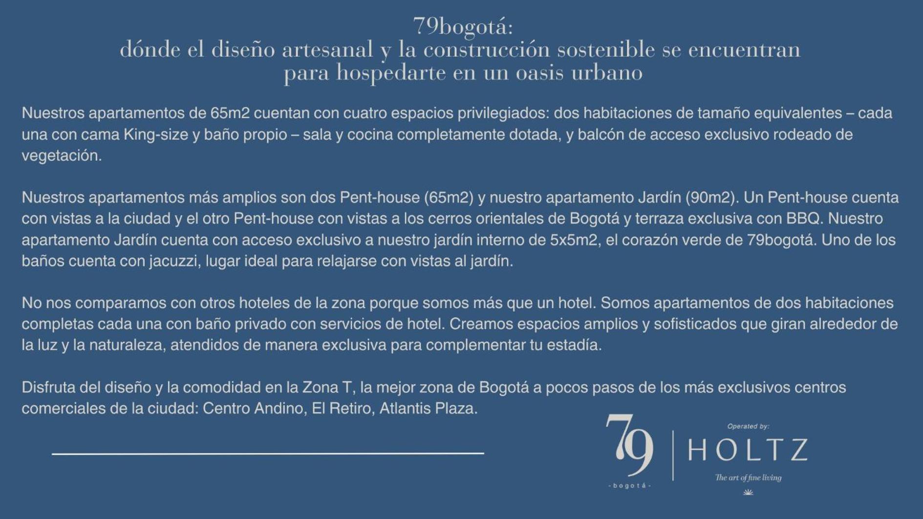79bogota Operated By Holtz Aparthotel