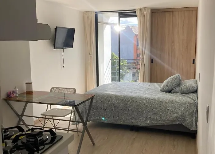 Apartaestudio Central Con Balcon