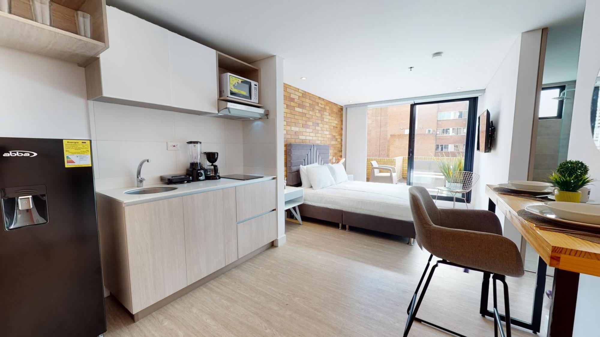 Apartment 501 Loft Con Terraza Privada En Chapinero *