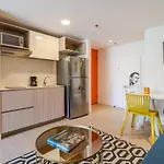 Iluminado Y Moderno Apartaestudio Boho Chic/Balcon