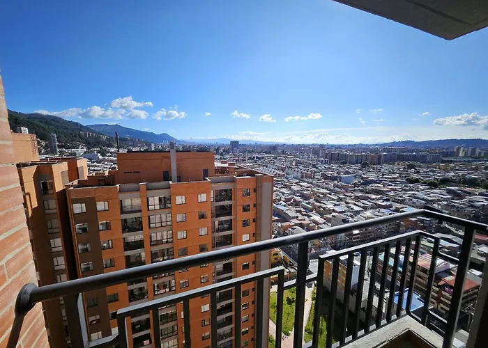 Moderno Apto 1Hab Para 2 Hasta 4 Personas Con Vista Panoramica En Usaquen, Wifi Rapido Y Cocina Equipada