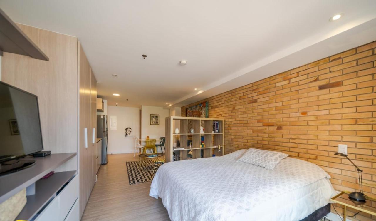 Iluminado Y Moderno Apartaestudio Boho Chic/balcon Apartment *
