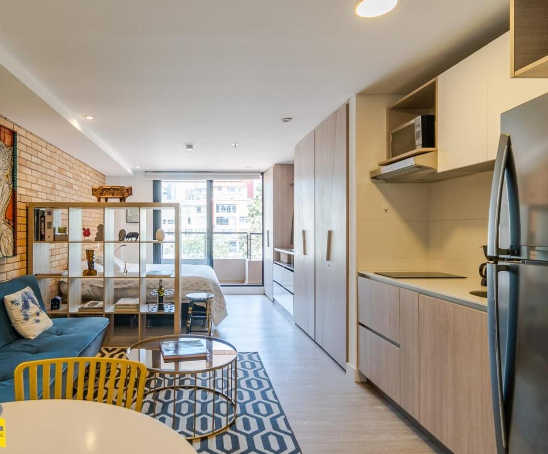 Iluminado Y Moderno Apartaestudio Boho Chic/balcon Apartment