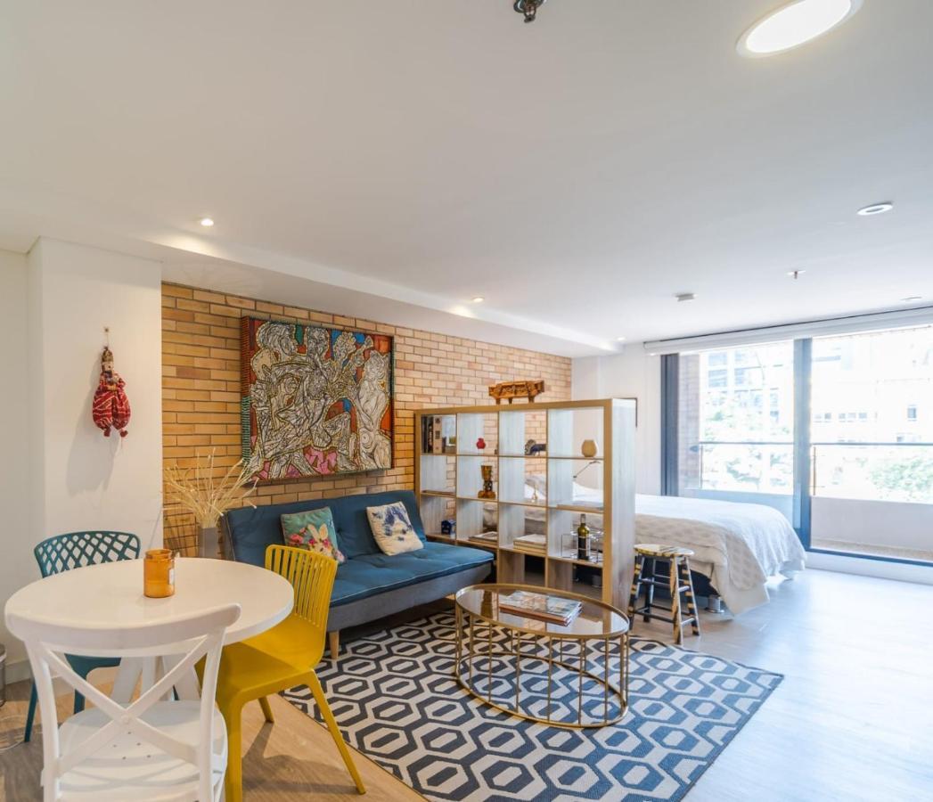Iluminado Y Moderno Apartaestudio Boho Chic/balcon *