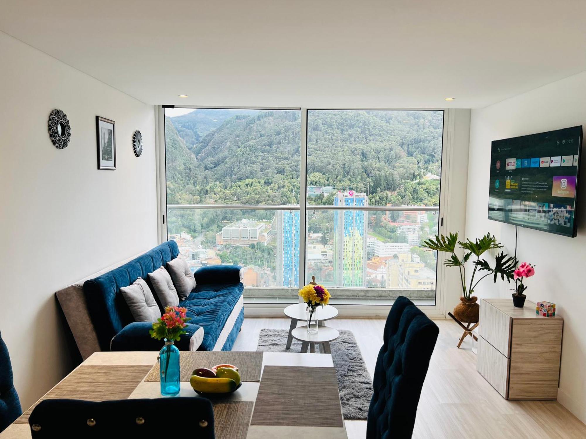 Apartamento Piso 41 Vip Hermosa Vista En Bogotá