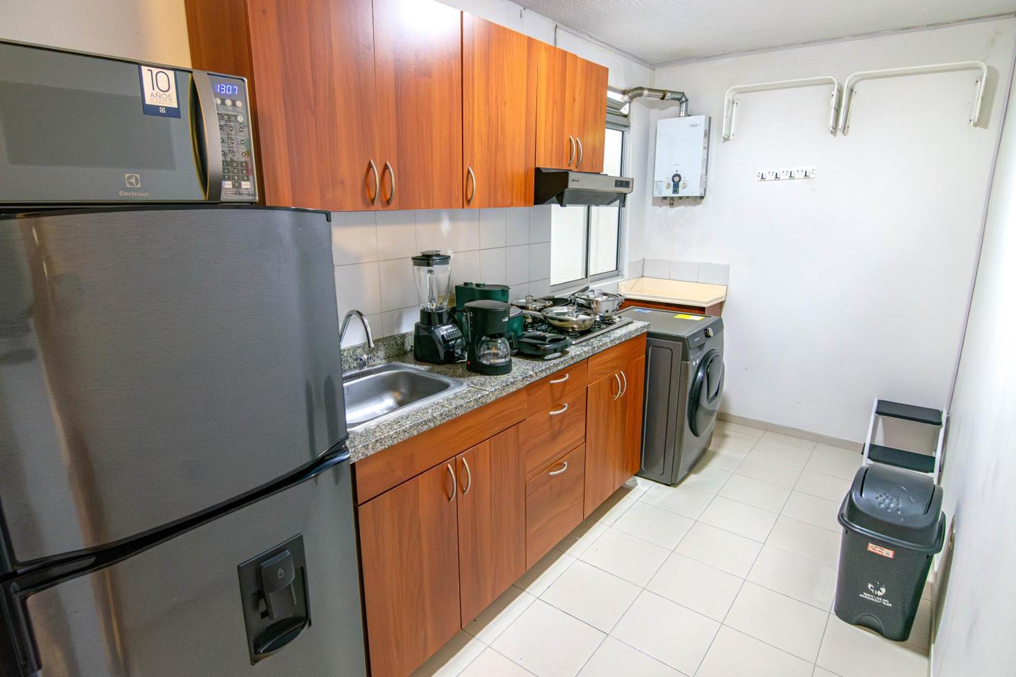 Escape, Brand New Flat With Wooden Accent In Upper Class Neighborhood In Apartment Bogota