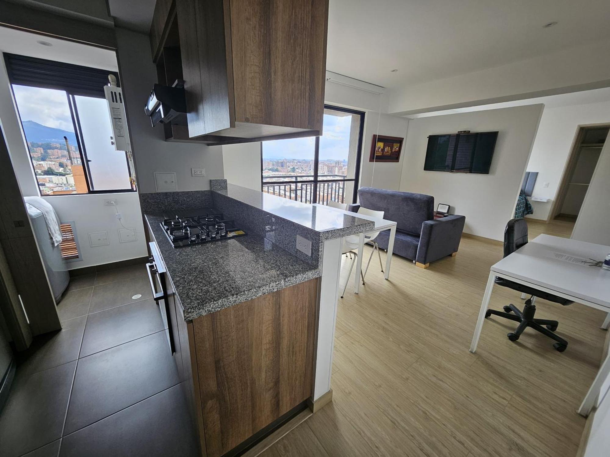 Moderno Apto 1hab 2 Hasta 4 Personas Con Vista Panoramica En Usaquen, Wifi Rapido Y Cocina Equipada Bogotá
