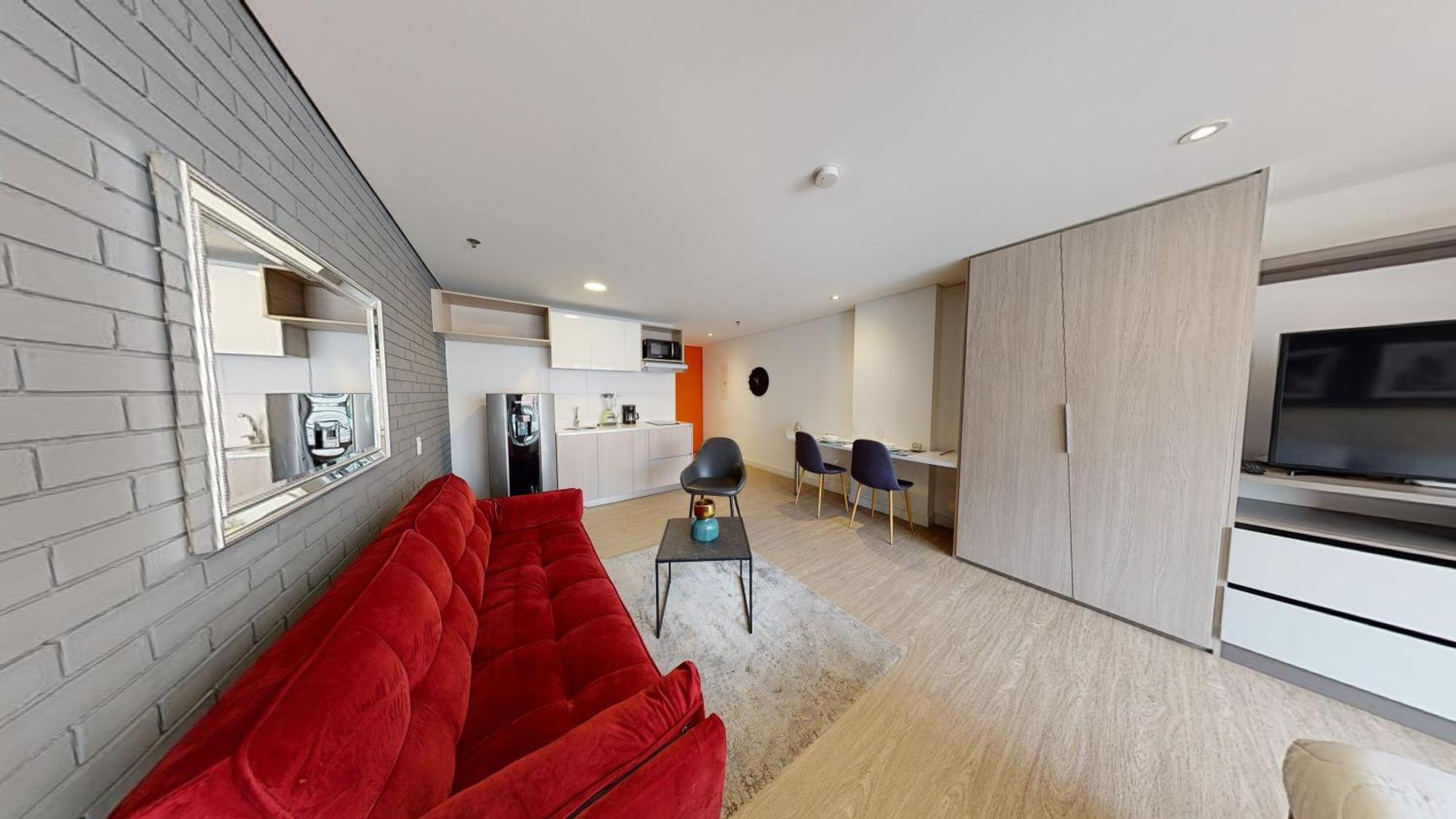 Apartment 507 Loft Con Vista A Cerros En Chapinero Bogota