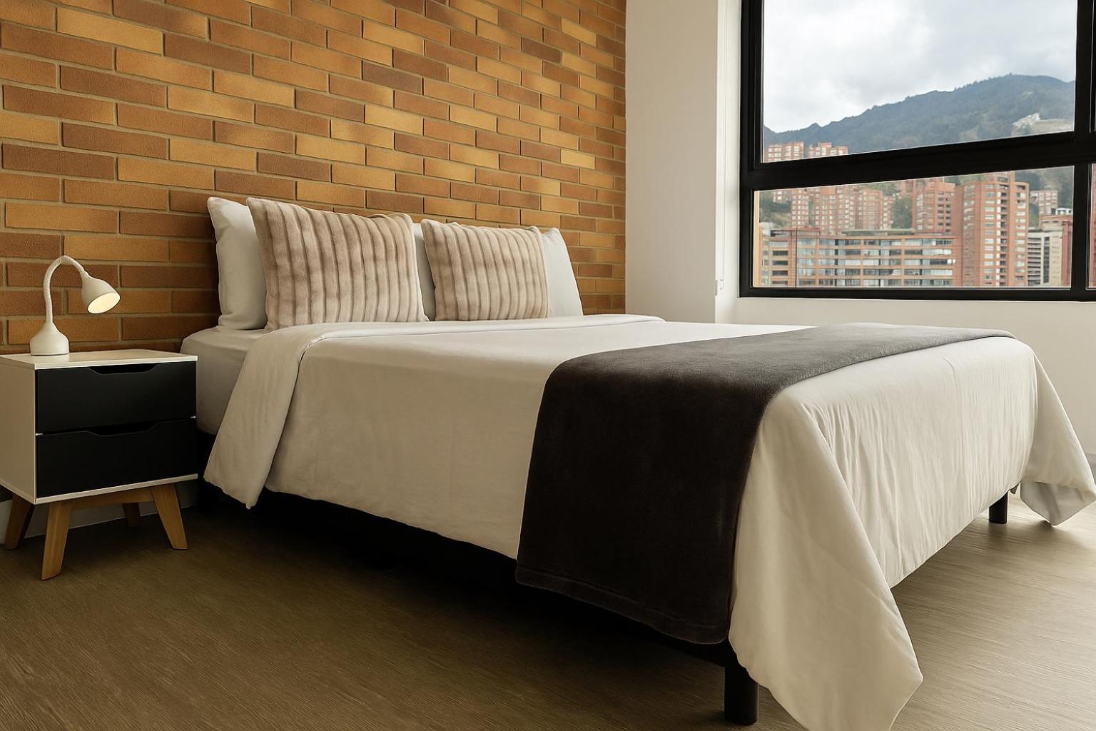 Iluminacion Vista Comodidad Wifi Y Seguridad Apartamento Bogotá