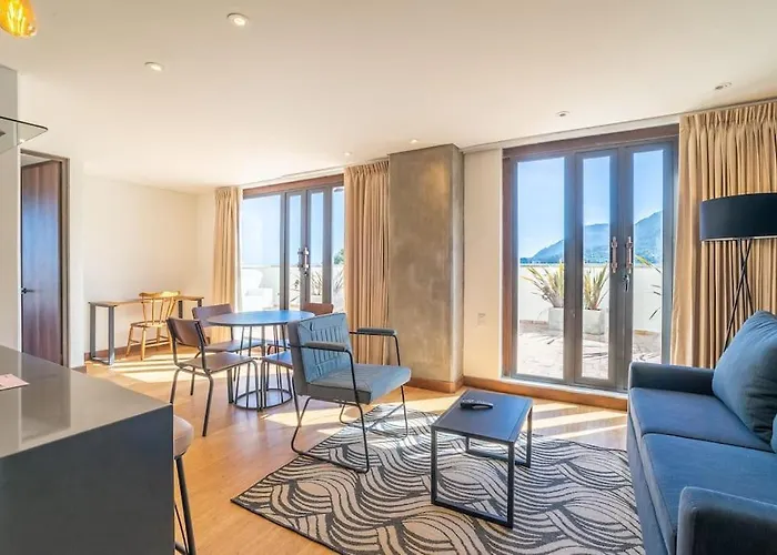 Stylish 2 Masters With Patio And View